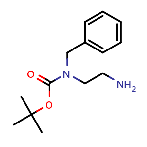 Chemical structure of N1-Boc-N1-benzyl-1,2-ethandiamine , CAS 152193-00-5, AChemBlock P41019