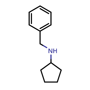 Chemical structure of N-Cyclopentyl-benzylamine , CAS 15205-23-9, AChemBlock P41022