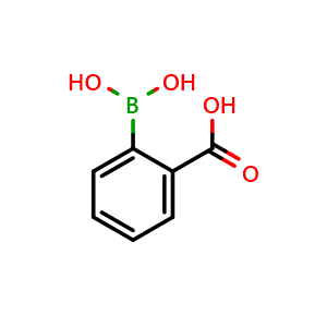 Chemical structure of 2-Carboxyphenylboronic acid , CAS 149105-19-1, AChemBlock P41108