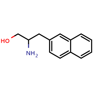 Chemical structure of b-Amino-2-naphthalenepropanol , CAS 148452-31-7, AChemBlock P41124