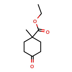 Chemical structure of Ethyl 1-methyl-4-oxo-cyclohexanecarboxylate , CAS 147905-77-9, AChemBlock P41135