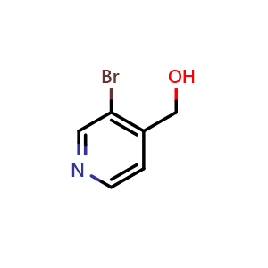 Chemical structure of 3-Bromo-4-pyridinemethanol , CAS 146679-66-5, AChemBlock P41171