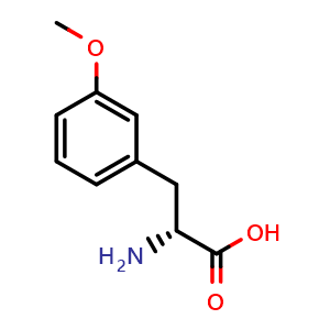 Chemical structure of 3-Methoxy-D-phenylalanine , CAS 145306-65-6, AChemBlock P41206