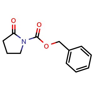 Chemical structure of 1-Cbz-2-oxo-pyrrolidine , CAS 14468-80-5, AChemBlock P41225