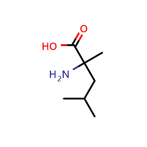 Chemical structure of 2-Methyl-DL-leucine , CAS 144-24-1, AChemBlock P41237