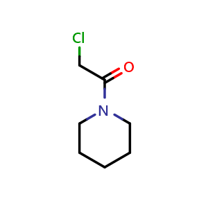 Chemical structure of 2-Chloro-1-(1-piperidinyl)ethanone , CAS 1440-60-4, AChemBlock P41242