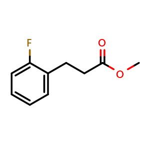 Chemical structure of Methyl 2-fluorobenzenepropanoate , CAS 143654-59-5, AChemBlock P41253