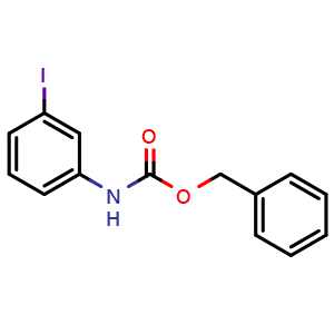 Chemical structure of N-Cbz-3-iodoaniline , CAS 1429987-75-6, AChemBlock P41268