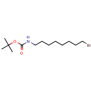 Chemical structure of N-Boc-8-bromooctan-1-amine , CAS 142356-35-2, AChemBlock P41296