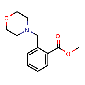 Chemical structure of Methyl 2-(morpholin-4-ylmethyl)benzoate , CAS 135651-46-6, AChemBlock P41538