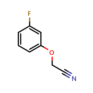 Chemical structure of 2-(3-Fluorophenoxy)-acetonitrile , CAS 135290-20-9, AChemBlock P41549