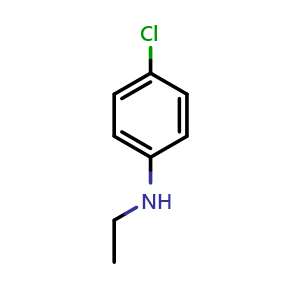 Chemical structure of N-Ethyl-4-chloro-benzenamine , CAS 13519-75-0, AChemBlock P41554