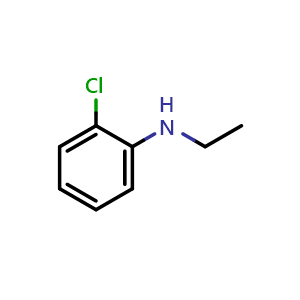 Chemical structure of N-Ethyl-2-chloro-benzenamine , CAS 13519-74-9, AChemBlock P41555