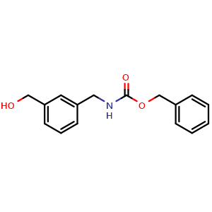 Chemical structure of Cbz-(3-(aminomethyl)phenyl)methanol , CAS 1342481-30-4, AChemBlock P41598