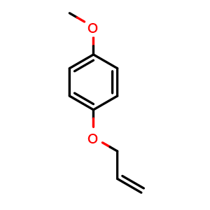 Chemical structure of 4-Allyloxyanisole , CAS 13391-35-0, AChemBlock P41609