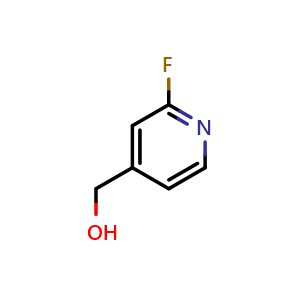 Chemical structure of 2-Fluoro-4-pyridinemethanol , CAS 131747-60-9, AChemBlock P41706