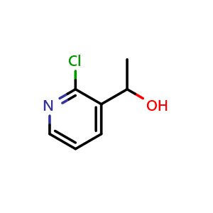 Chemical structure of 2-Chloro-a-methyl-3-pyridinemethanol , CAS 131674-39-0, AChemBlock P41711