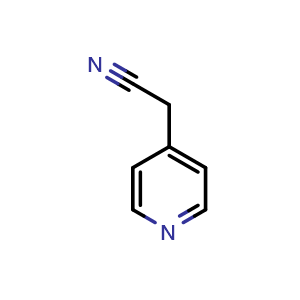 Chemical structure of 2-(Pyridin-4-yl)acetonitrile , CAS 13121-99-8, AChemBlock P41732