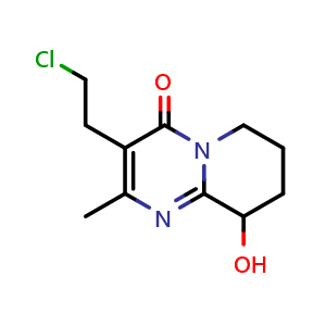 3-(2-Chloroethyl)-6,7,8,9-tetrahydro-9-hydroxy-2-methyl-4H-pyrido[1,2-a]pyrimidin-4-one