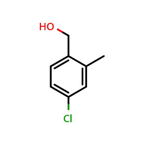 Chemical structure of (4-Chloro-2-methylphenyl)methanol , CAS 129716-11-6, AChemBlock P41778