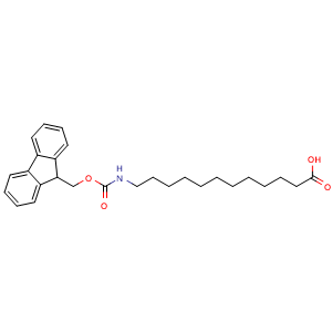 Chemical structure of Fmoc-12-aminododecanoic acid , CAS 128917-74-8, AChemBlock P41809