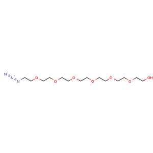 Chemical structure of N3-PEG7-OH , CAS 1274892-60-2, AChemBlock P41836