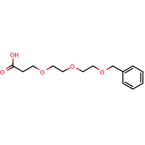 Chemical structure of BnO-PEG2-CH2CH2COOH , CAS 127457-63-0, AChemBlock P41839