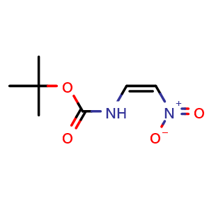 Chemical structure of Boc-(Z)-2-nitroethenamine , CAS 1273559-19-5, AChemBlock P41846