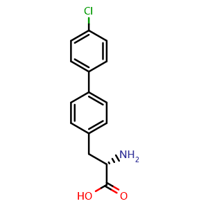 Chemical structure of 4-(4-Chlorophenyl)-L-phenylalanine , CAS 1270097-85-2, AChemBlock P41868