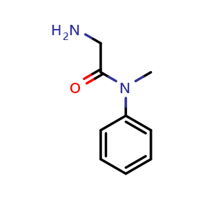 Chemical structure of 2-Amino-N-methyl-N-phenyl-acetamide , CAS 126866-37-3, AChemBlock P41882