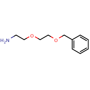 Chemical structure of 2-[2-(Benzyloxy)ethoxy]ethanamine , CAS 1268135-96-1, AChemBlock P41885