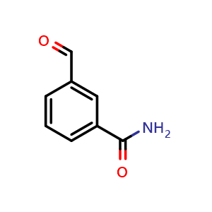 Chemical structure of 3-Formyl-benzamide , CAS 126534-87-0, AChemBlock P41901