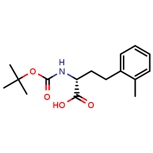 Chemical structure of Boc-2-methyl-D-homophenylalanine , CAS 1260592-72-0, AChemBlock P41981
