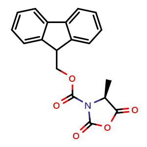 Chemical structure of Fmoc-Ala-NCA , CAS 125814-20-2, AChemBlock P42029