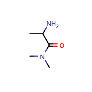 Chemical structure of 2-Amino-N,N-dimethyl-propanamide , CAS 124491-96-9, AChemBlock P42081