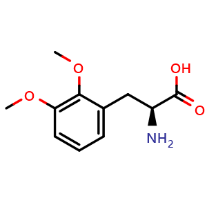 Chemical structure of 2,3-Dimethoxy-L-phenylalanine , CAS 1241677-96-2, AChemBlock P42106