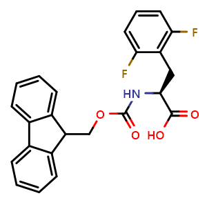Chemical structure of N-Fmoc-2,6-difluoro-L-phenylalanine , CAS 1235005-44-3, AChemBlock P42126