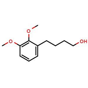 Chemical structure of 2,3-Dimethoxy-benzenebutanol , CAS 123014-49-3, AChemBlock P42138