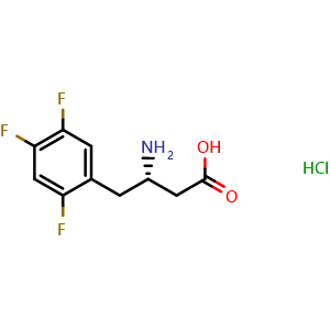 Chemical structure of (S)-2,4,5-trifluoro-b-homophenylalanine hydrochloride , CAS 1217809-78-3, AChemBlock P42217