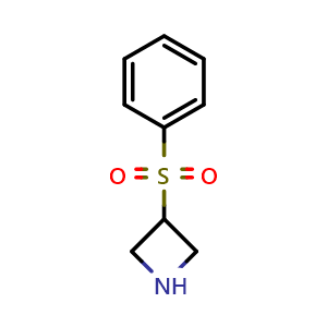 Chemical structure of 3-(Phenylsulfonyl)-azetidine , CAS 1206970-11-7, AChemBlock P42300