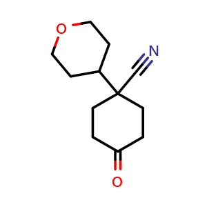 4-Oxo-1-(oxan-4-yl)cyclohexanecarbonitrile