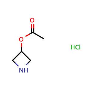 Chemical structure of 3-Azetidinol acetate hydrochloride , CAS 118972-95-5, AChemBlock P42388