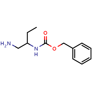 Chemical structure of 2-N-Cbz-butane-1,2-diamine , CAS 1179533-47-1, AChemBlock P42444