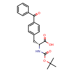 Chemical structure of Boc-4-Benzoyl-D-phenylalanine , CAS 117666-94-1, AChemBlock P42453