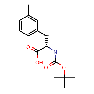 Chemical structure of Boc-3-Methyl-L-phenylalanine , CAS 114873-06-2, AChemBlock P42539
