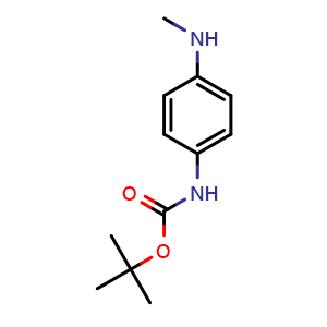 Chemical structure of 4-(Boc-amino)-N-methylaniline , CAS 113283-94-6, AChemBlock P42586