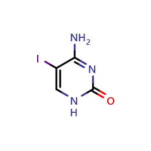 Chemical structure of 5-Iodocytosine , CAS 1122-44-7, AChemBlock P42614