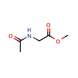 Chemical structure of Methyl N-Acetylglycinate , CAS 1117-77-7, AChemBlock P42621