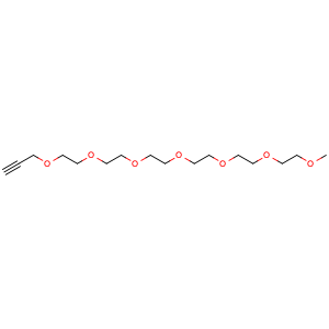 Chemical structure of mPEG6-Propyne , CAS 1101668-44-3, AChemBlock P42659