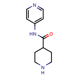 Chemical structure of N-(4-Pyridyl)-4-piperidinecarboxamide , CAS 110105-35-6, AChemBlock P42662